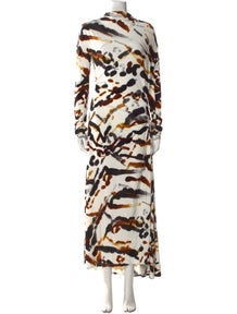 Animal Print Long Dress