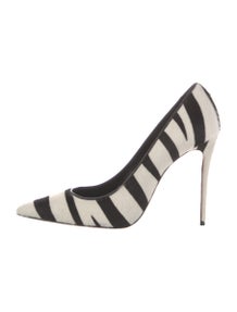 Ponyhair Animal Print Pumps
