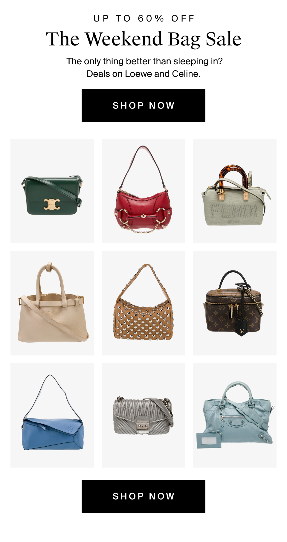 The Weekend Bag Sale