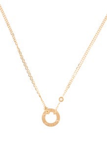 2 Diamond LOVE Pendant Necklace