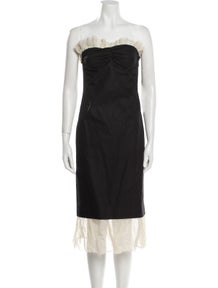 Strapless Midi Length Dress
