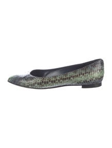 Snakeskin Animal Print Flats