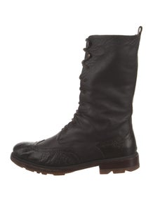 Leather Combat Boots