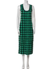 Printed Midi Length Dress