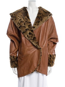 Animal Print Faux Fur Jacket