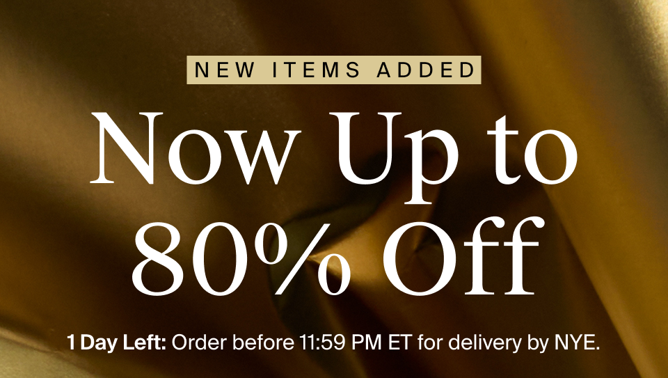Now Up to 80% Off