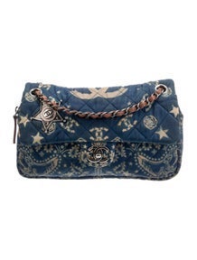 Paris-Dallas Bandana Flap Bag