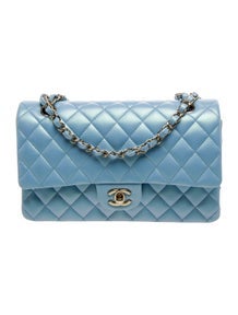 Classic Medium Iridescent Double Flap Bag