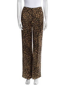 Animal Print Wide Leg Pants