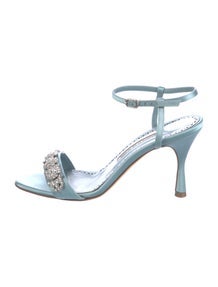 Satin Crystal Embellishments Sandals