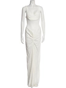 Cowl Neck Long Dress