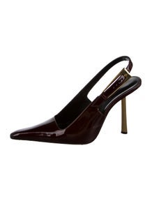 Patent Leather Slingback Pumps