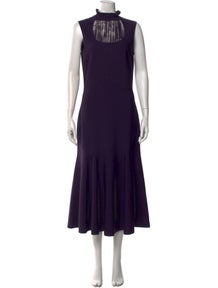 Mock Neck Long Dress w/ Tags