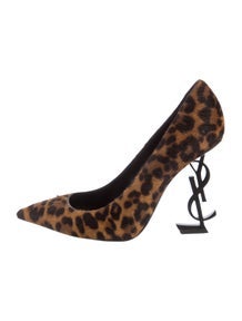 Ponyhair Animal Print Pumps