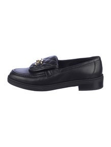 Interlocking CC Logo Calfskin Loafers