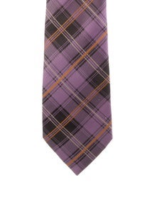 Plaid Silk Tie