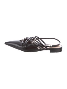 Leather Slingback Flats