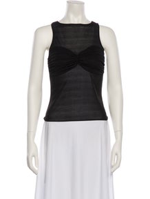 Square Neckline Sleeveless Top