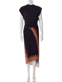 Paisley Print Long Dress