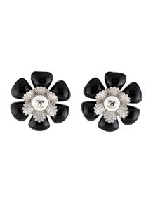 2026 CC Camellia Clip-On Earrings w/ Tags