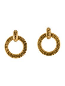 Vintage Clip-On Convertible Doorknocker Earrings