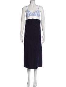 V-Neck Long Dress w/ Tags