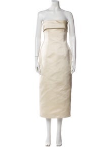 Strapless Midi Length Dress