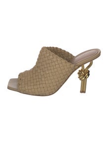 Intrecciato Weave Leather Mules