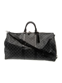 Damier Graphite Keepall Bandouliere 55