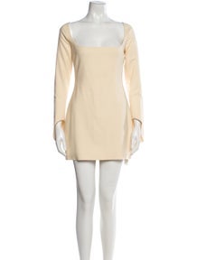 Square Neckline Mini Dress