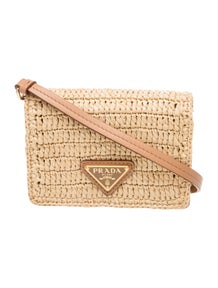Raffia Grass Crochet Shoulder Bag Mini