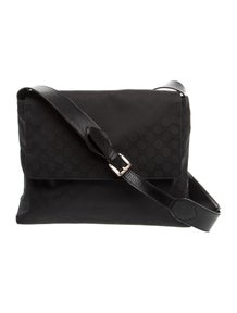 GG Nylon Messenger Bag
