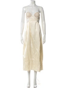 Strapless Midi Length Dress