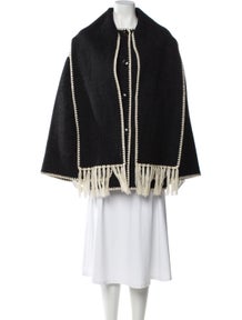 Embroidered Scarf Jacket Wool Wool Jacket