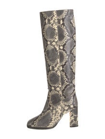 Snakeskin Animal Print Boots