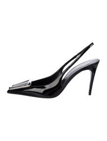 Patent Leather Slingback Pumps