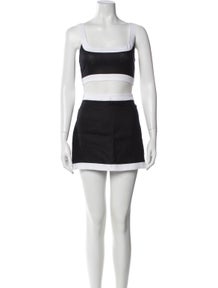 Linen Colorblock Pattern Skirt Set w/ Tags