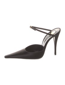 Satin Crystal Embellishments Pumps