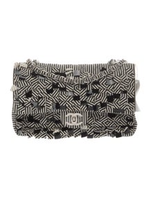 Sequin Stripe Medium Double Flap Bag