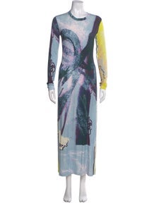 Graphic Print Long Dress
