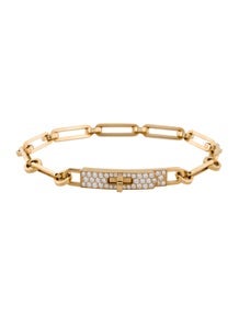18K Diamond Small Kelly Chaine Bracelet