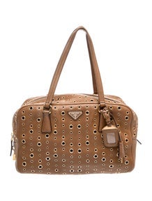 Vitello Daino Leather Bauletto Grommet