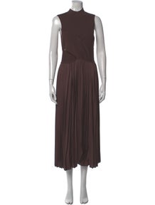 Mock Neck Long Dress