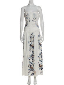 Floral Print Long Dress w/ Tags