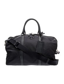 Enameled Metal Triangle Weekender Bag