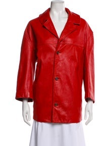 Veda x Reformation Leather Blazer