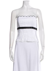 Linen Strapless Top w/ Tags
