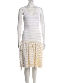 Striped Midi Length Dress