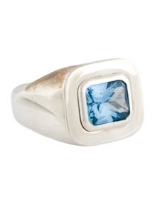 Synthetic Spinel Signet Ring