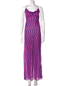 Printed Long Dress